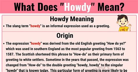 howdy meaning.